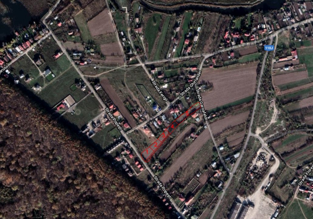 Loturi teren constructii, zona linistita, Gruiu, Snagov