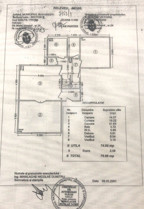 Casa  si teren 300 mp | singur curte | Matei Voievod