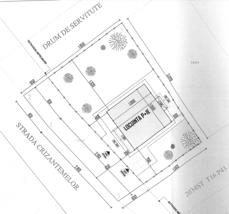 Casa individuala P+E+M 300 mp LOT 800 mp Cornetu