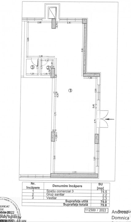 Spatiu comercial pe colt, vitrina mare, Grand Arena , bloc nou