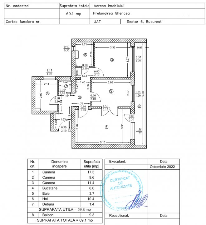 Apartament 3 camere luminos | Prelungirea Ghencea