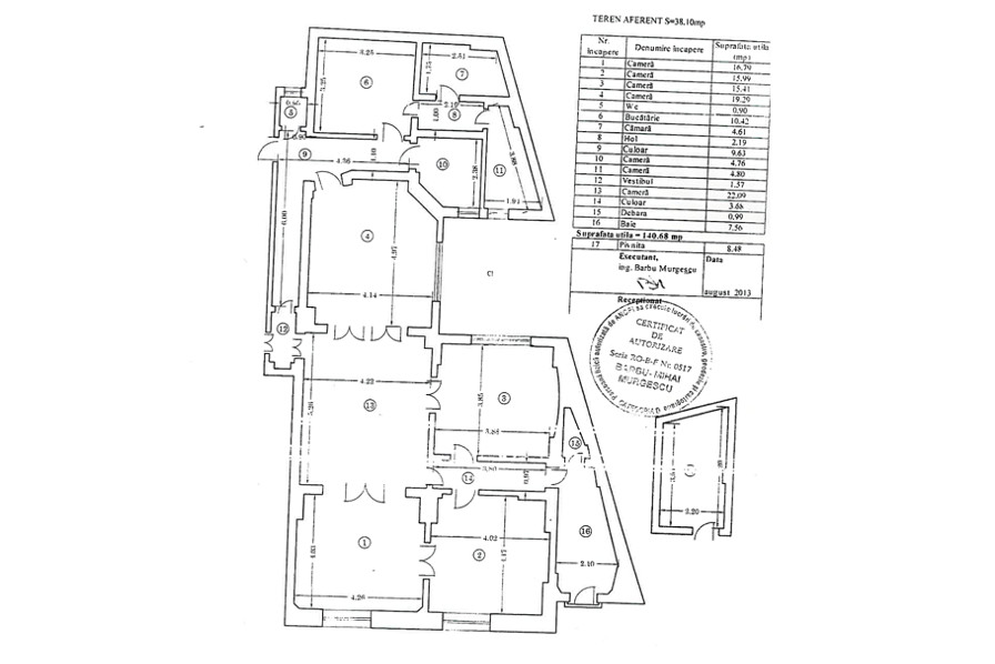 CALEA VICTORIEI | Apartament Interbelic 5 camere 
