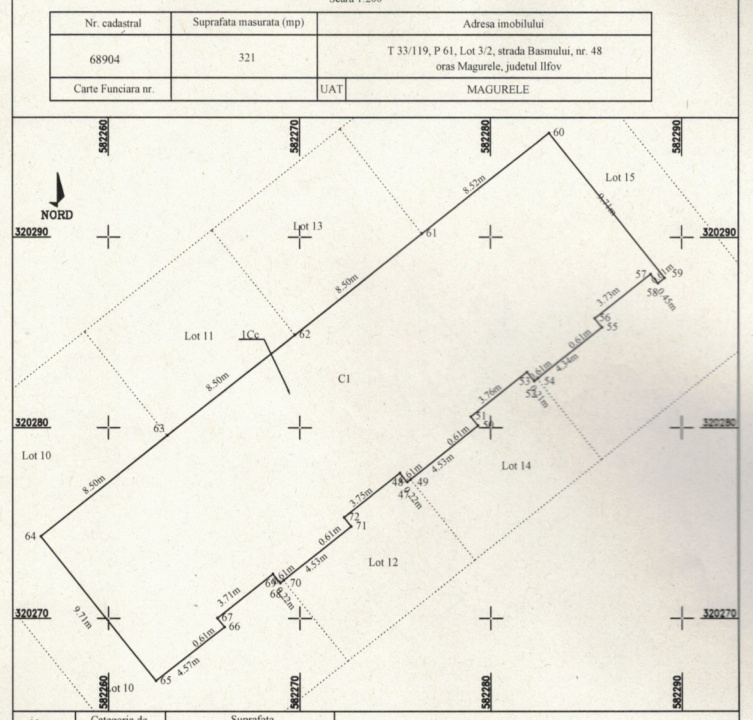 MAGURELE, CASA 71 MP, LOT 264 MP!