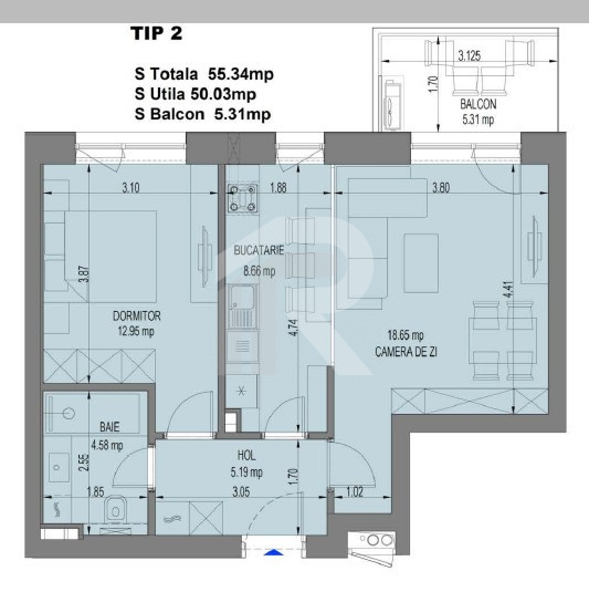 APARTAMENT 2 CAMERE | NUSCO CITY | 55 MP | FAZA 2 | DECEMBRIE 2025
