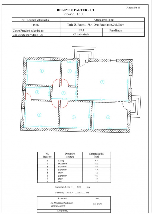 Casa noua, parter, 3 dormitoare, 2 bai - Pantelimon, Ferma Animalelor