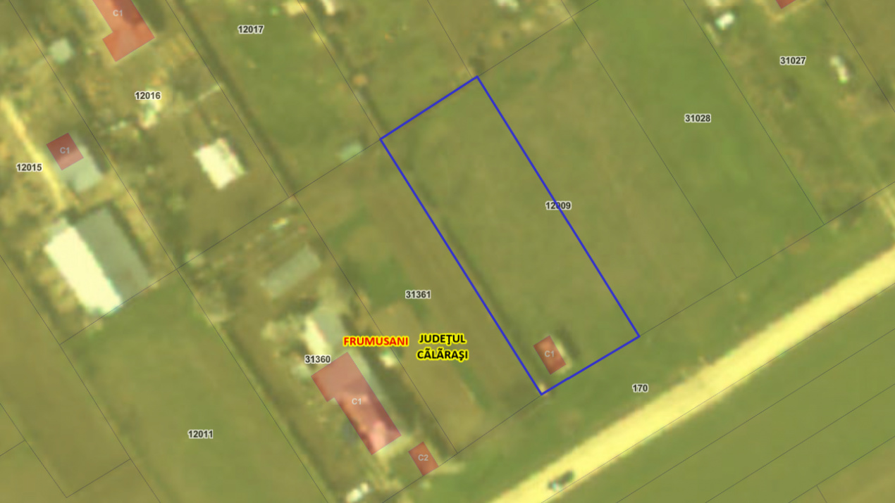 Teren intravilan Frumusani. Locatie excelenta. 