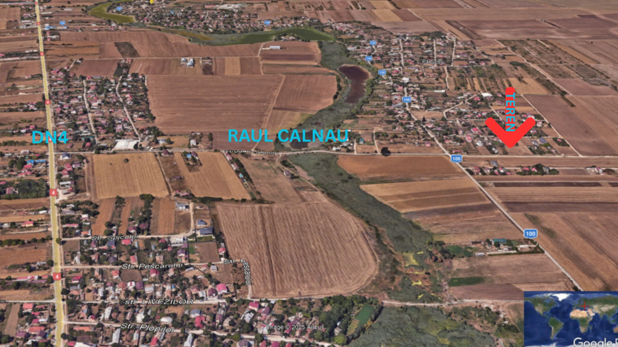 Teren intravilan Frumusani. Locatie excelenta. 