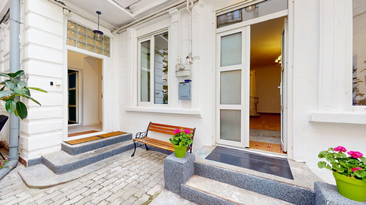 Casă cu șarm istoric lângă Cișmigiu – 6 camere, atrium natural, cramă