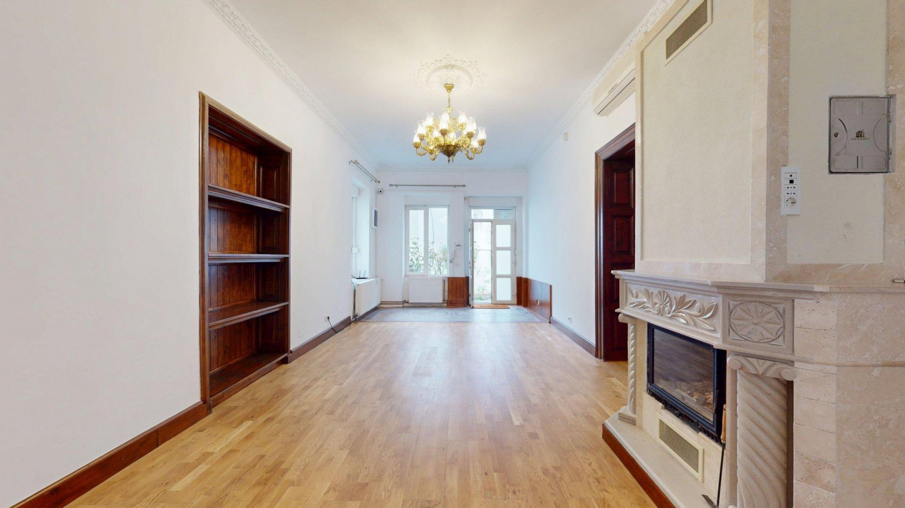 Casă cu șarm istoric lângă Cișmigiu – 6 camere, atrium natural, cramă